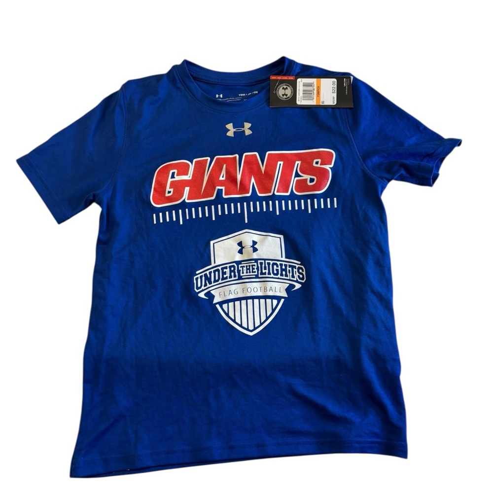 Under Armour Kids Blue Giants Tee Shirt Size YSM